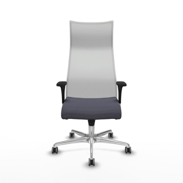 Albacete malla XL sincro malla blanca bali gris oscuro brazos 1D base aluminio ruedas 65mm engomadas