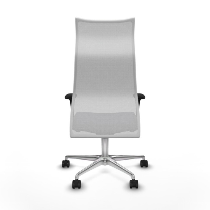 Albacete malla XL sincro malla blanca bali gris oscuro brazos 1D base aluminio ruedas 65mm nailon