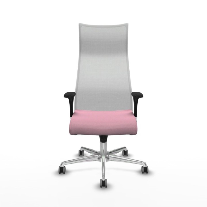 Albacete malla XL sincro malla blanca bali rosa brazos 1D base aluminio ruedas 65mm engomadas