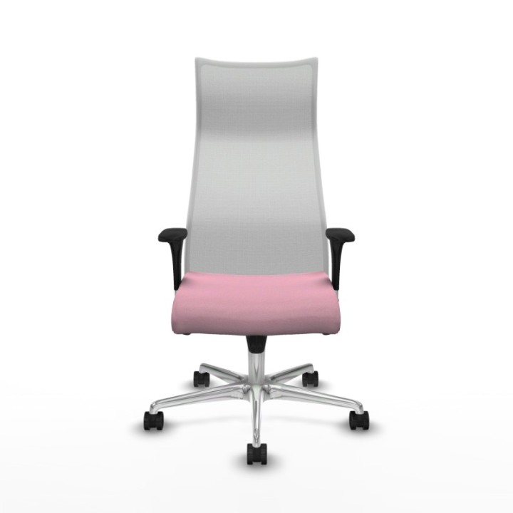 Albacete malla XL sincro malla blanca bali rosa brazos 1D base aluminio ruedas 65mm nailon