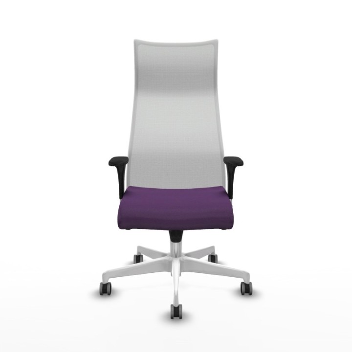 Albacete malla XL sincro malla blanca bali morado brazos 1D base blanca ruedas 65mm engomadas