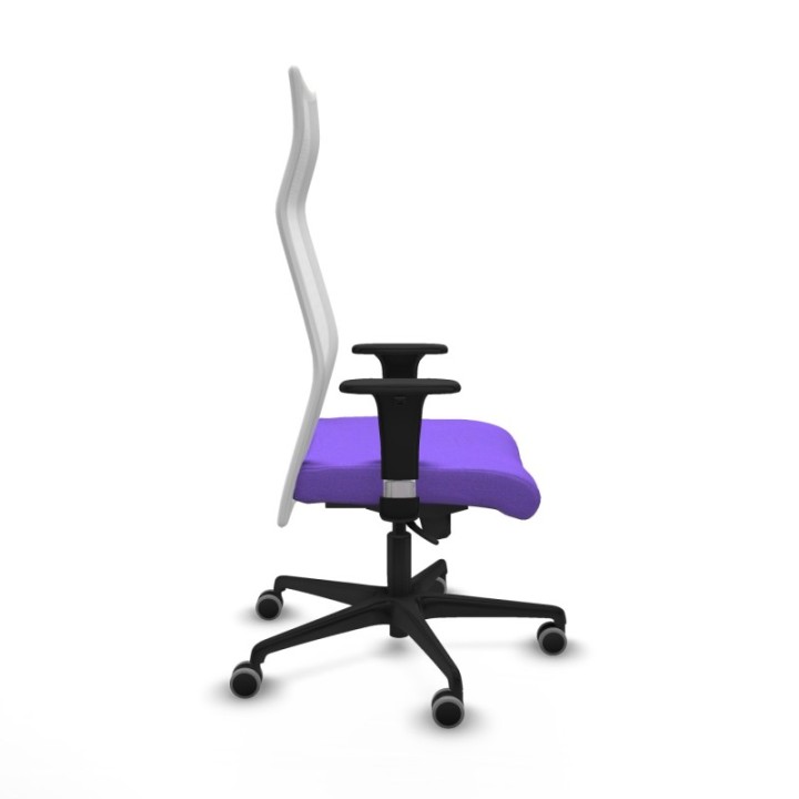 Albacete malla XL sincro malla blanca bali lila brazos 1D base nailon ruedas 65mm engomadas