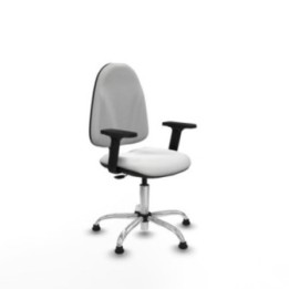 Algarra CP bali blanco brazos 2D base cromada topes