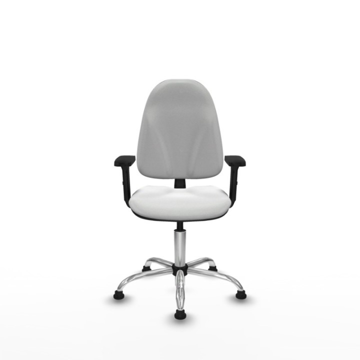 Algarra CP bali blanco brazos 2D base cromada topes