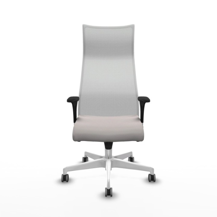 Albacete malla XL sincro malla blanca similpiel blanco brazos 1D base blanca ruedas 65mm engomadas