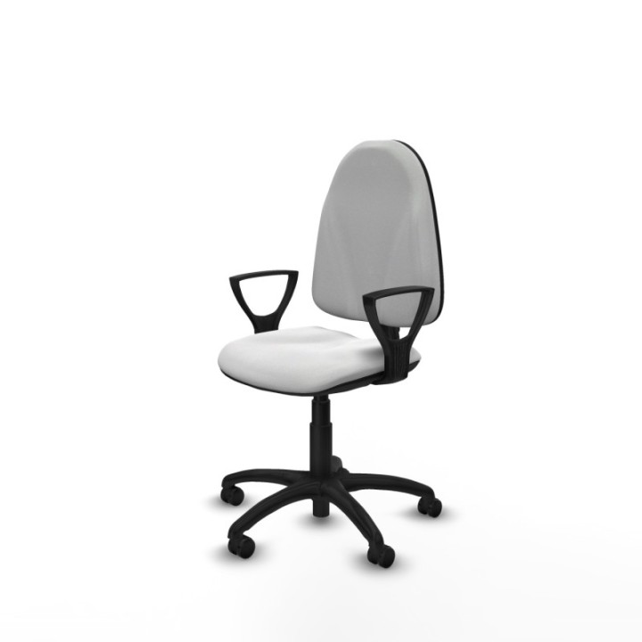 Algarra CP bali blanco brazos fijos base poliamida ruedas autofrenantes 50mm