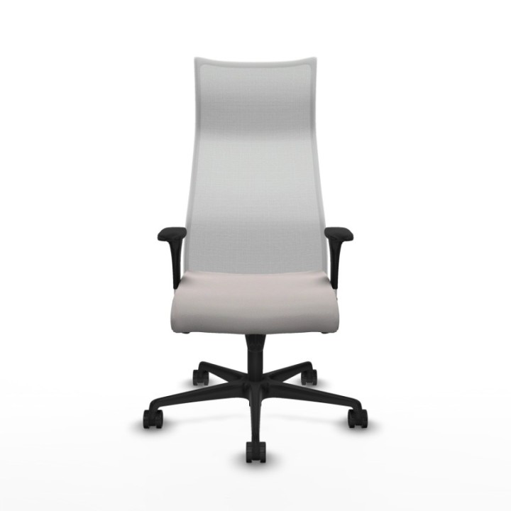 Albacete malla XL sincro malla blanca similpiel blanco brazos 1D base nailon ruedas 65mm nailon