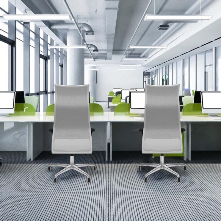 Albacete malla XL sincro malla blanca similpiel blanco brazos 1D base aluminio ruedas 65mm engomadas