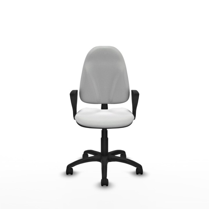 Algarra CP bali blanco brazos fijos base poliamida ruedas nailon 50mm