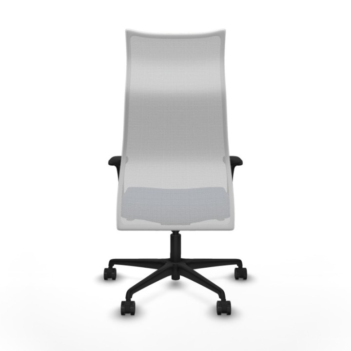 Albacete malla XL sincro malla blanca similpiel azul marino brazos 1D base nailon ruedas 65mm nailon