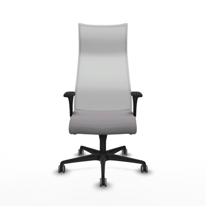 Albacete malla XL sincro malla blanca similpiel gris brazos 1D base nailon ruedas 65mm engomadas