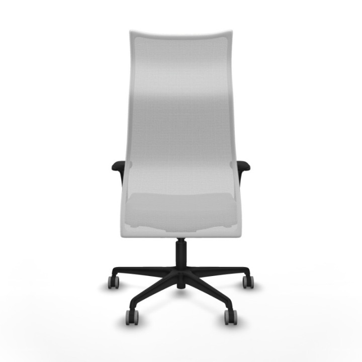 Albacete malla XL sincro malla blanca similpiel gris brazos 1D base nailon ruedas 65mm engomadas