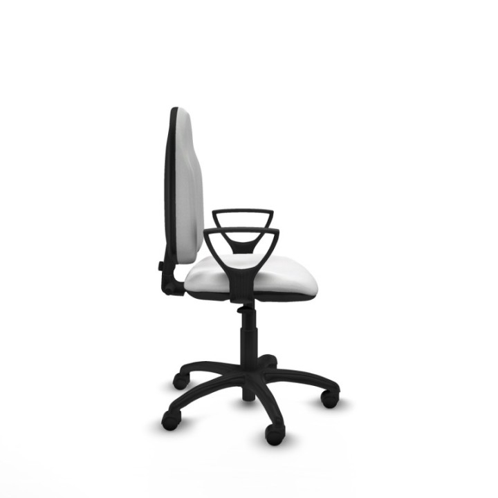 Algarra CP bali blanco brazos fijos base poliamida ruedas nailon 50mm