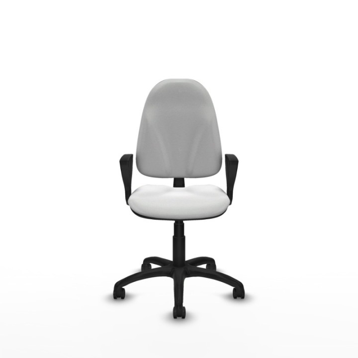 Algarra CP bali blanco brazos fijos base poliamida ruedas engomadas 50mm