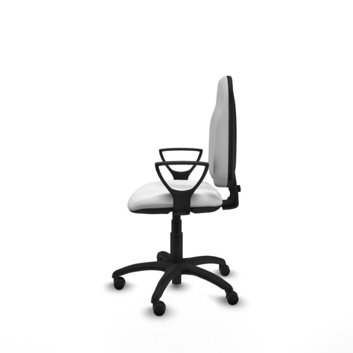 Algarra CP bali blanco brazos fijos base poliamida ruedas engomadas 50mm