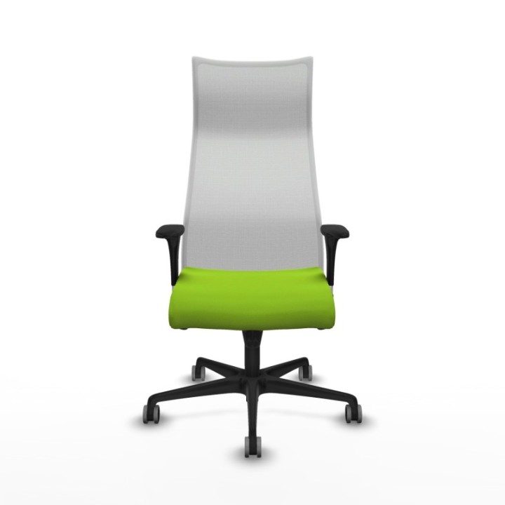 Albacete malla XL sincro malla blanca similpiel pistacho brazos 1D base nailon ruedas 65mm engomadas