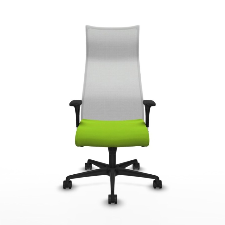 Albacete malla XL sincro malla blanca similpiel pistacho brazos 1D base nailon ruedas 65mm nailon