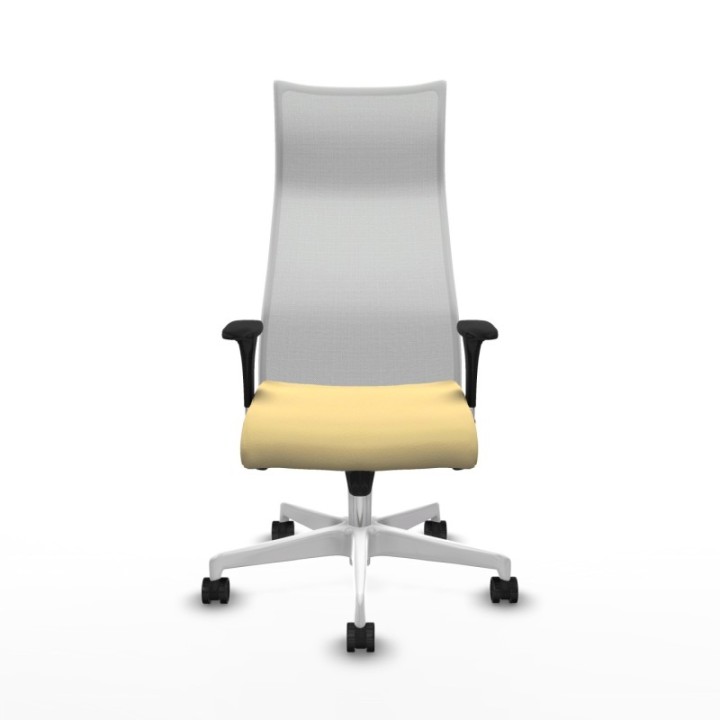 Albacete malla XL sincro malla blanca similpiel crema brazos 1D base blanca ruedas 65mm nailon