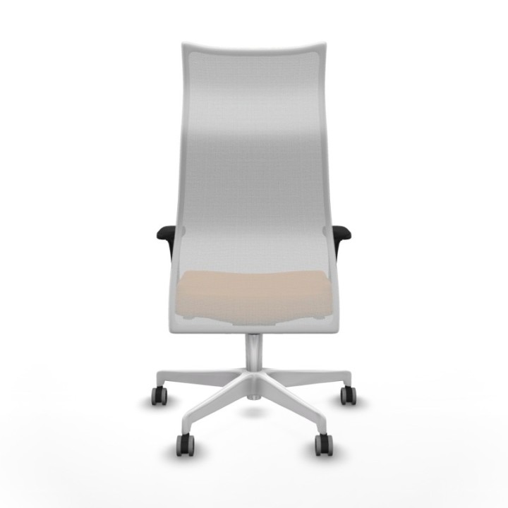 Albacete malla XL sincro malla blanca similpiel naranja brazos 1D base blanca ruedas 65mm engomadas