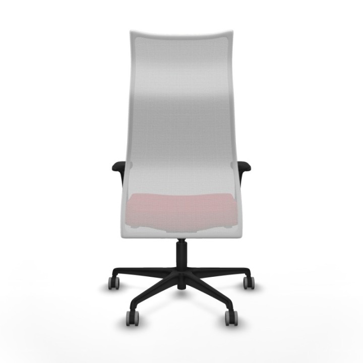 Albacete malla XL sincro malla blanca similpiel rojo brazos 1D base nailon ruedas 65mm engomadas