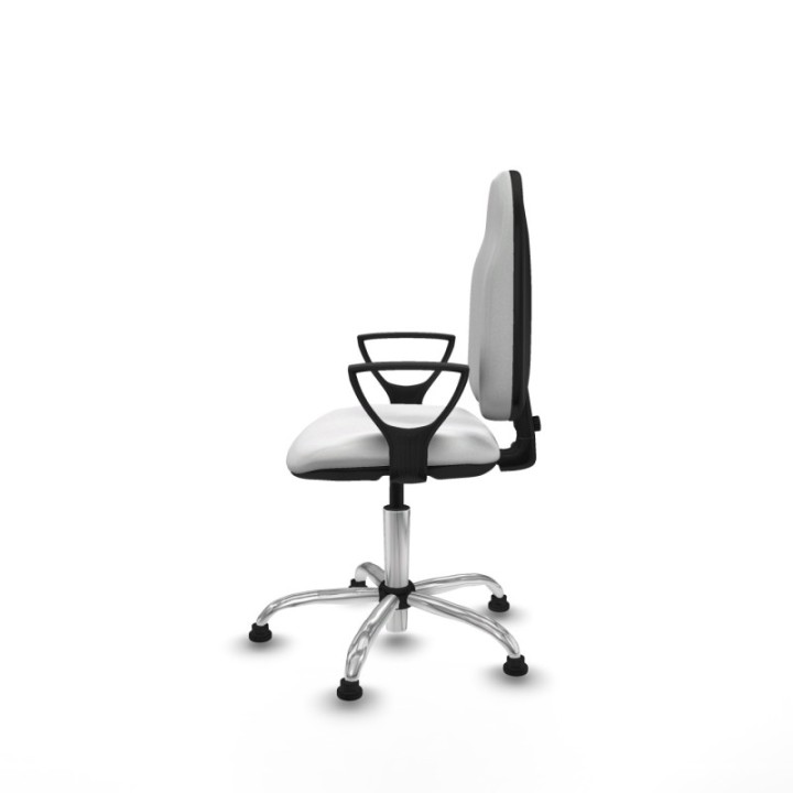 Algarra CP bali blanco brazos fijos base cromada topes