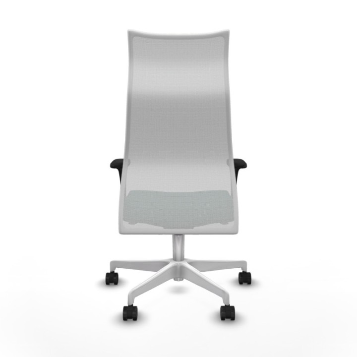 Albacete malla XL sincro malla blanca similpiel verde botella brazos 1D base blanca ruedas 65mm nailon