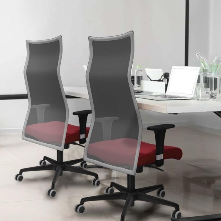 Albacete malla XL sincro malla blanca similpiel verde botella brazos 1D base nailon ruedas 65mm engomadas