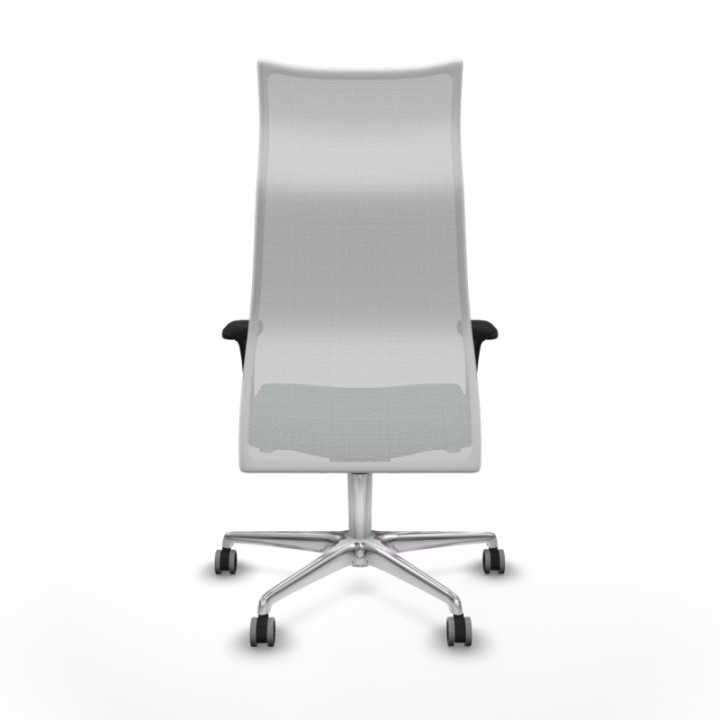 Albacete malla XL sincro malla blanca similpiel verde botella brazos 1D base aluminio ruedas 65mm engomadas