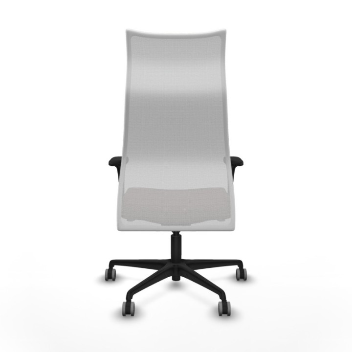 Albacete malla XL sincro malla blanca similpiel marrón oscuro brazos 1D base nailon ruedas 65mm engomadas