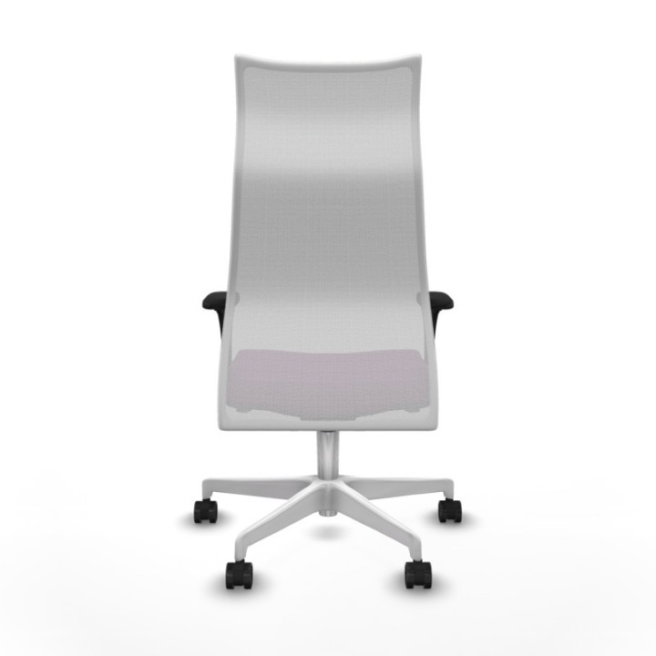 Albacete malla XL sincro malla blanca similpiel morado brazos 1D base blanca ruedas 65mm nailon