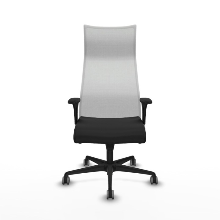 Albacete malla XL sincro malla blanca similpiel negro brazos 1D base nailon ruedas 65mm engomadas