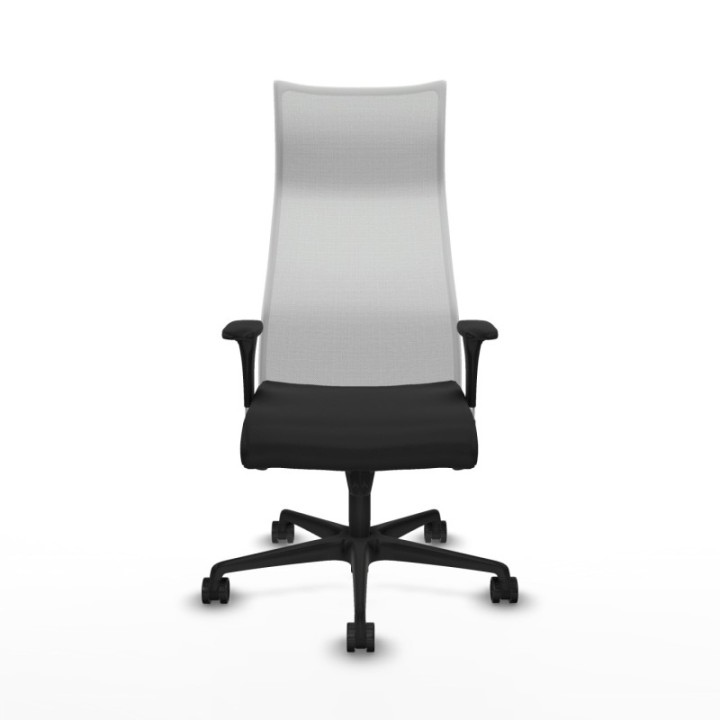 Albacete malla XL sincro malla blanca similpiel negro brazos 1D base nailon ruedas 65mm nailon