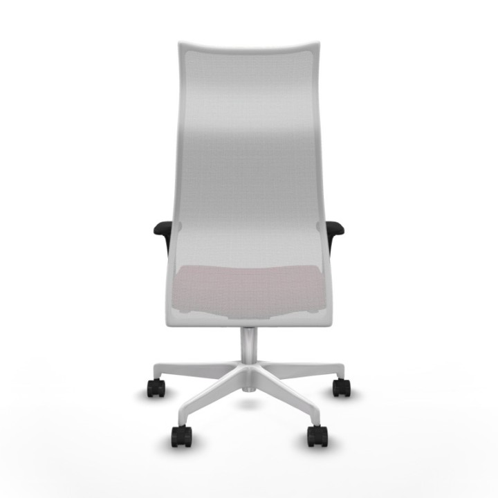 Albacete malla XL sincro malla blanca similpiel granate brazos 1D base blanca ruedas 65mm nailon