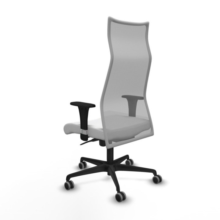 Albacete malla XL sincro malla gris bali blanco brazos 1D base nailon ruedas 65mm engomadas