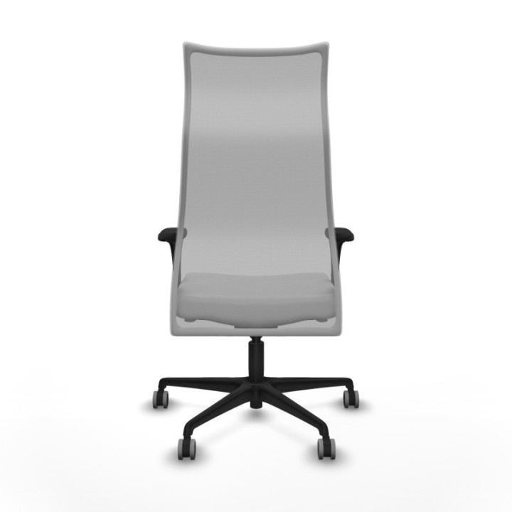 Albacete malla XL sincro malla gris bali blanco brazos 1D base nailon ruedas 65mm engomadas