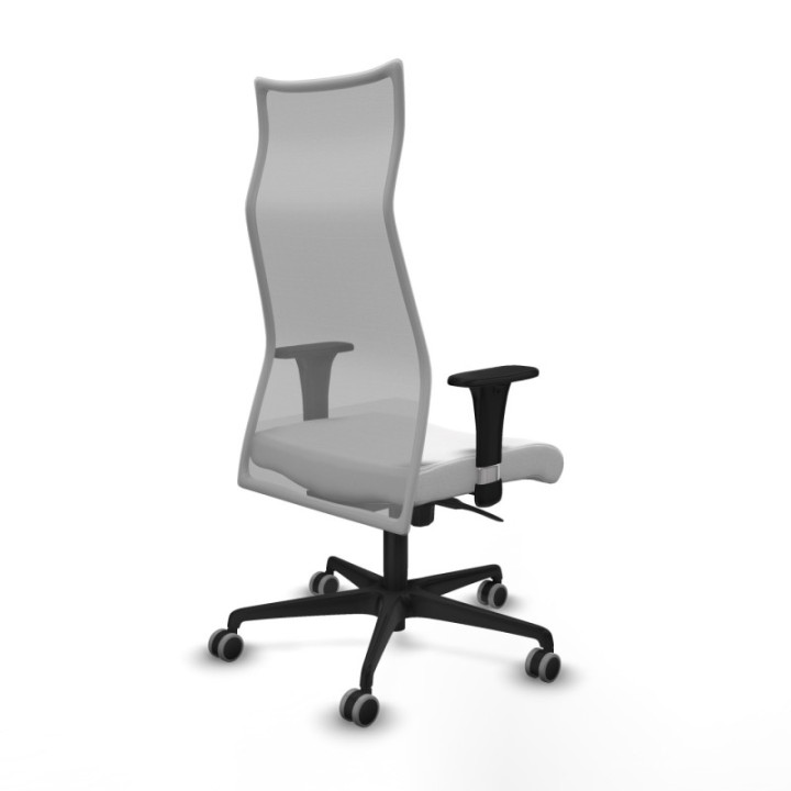 Albacete malla XL sincro malla gris bali blanco brazos 1D base nailon ruedas 65mm engomadas