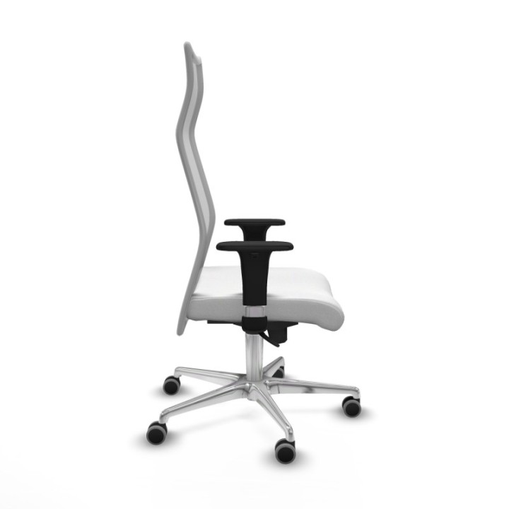 Albacete malla XL sincro malla gris bali blanco brazos 1D base aluminio ruedas 65mm engomadas