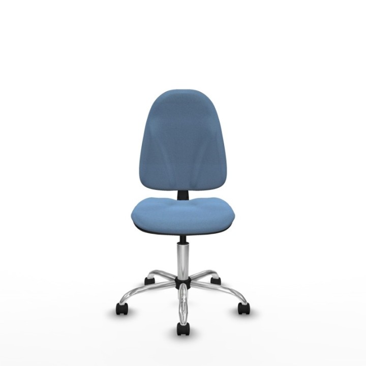 Algarra CP bali azul cielo  base cromada ruedas nailon 50mm