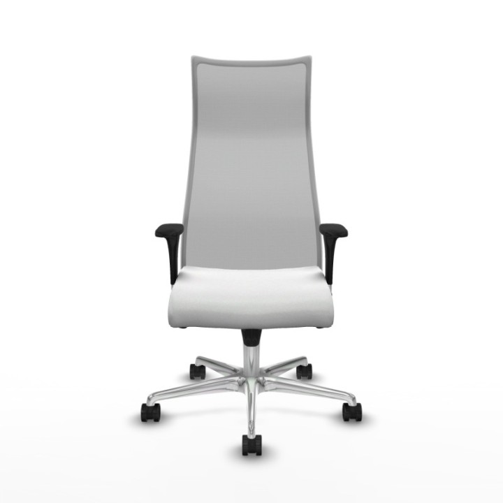 Albacete malla XL sincro malla gris bali blanco brazos 1D base aluminio ruedas 65mm nailon