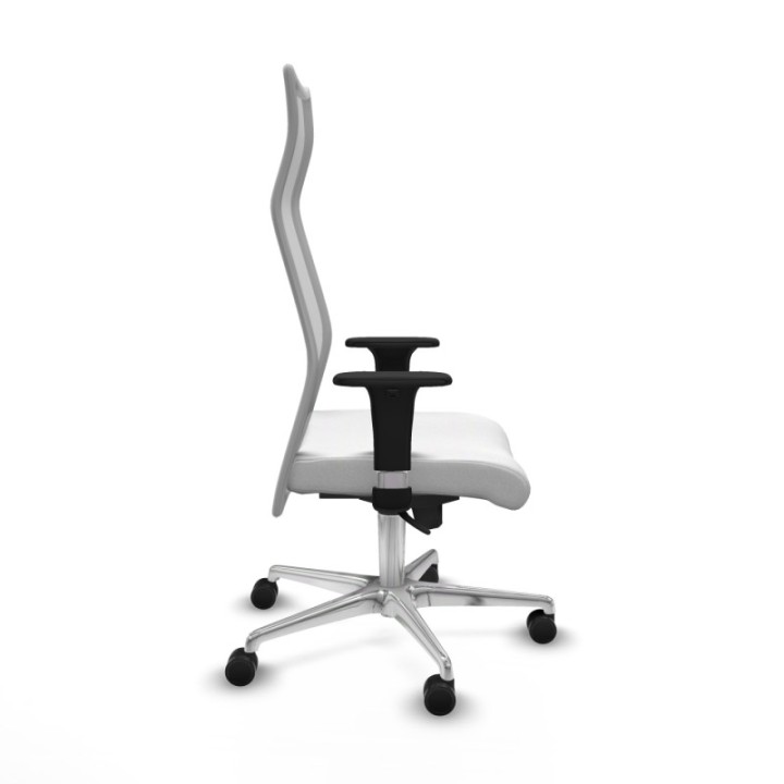 Albacete malla XL sincro malla gris bali blanco brazos 1D base aluminio ruedas 65mm nailon