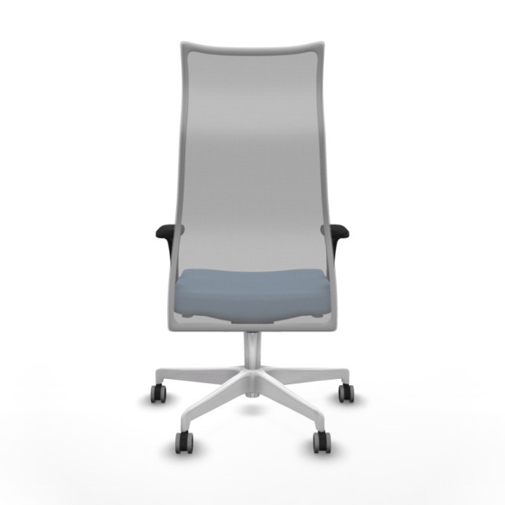 Albacete malla XL sincro malla gris bali azul cielo brazos 1D base blanca ruedas 65mm engomadas