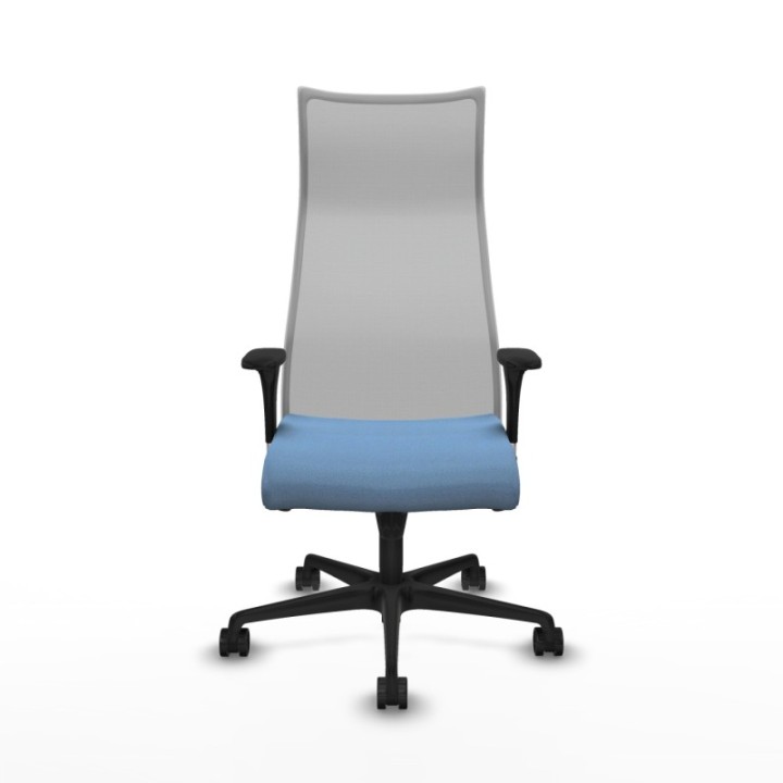 Albacete malla XL sincro malla gris bali azul cielo brazos 1D base nailon ruedas 65mm nailon