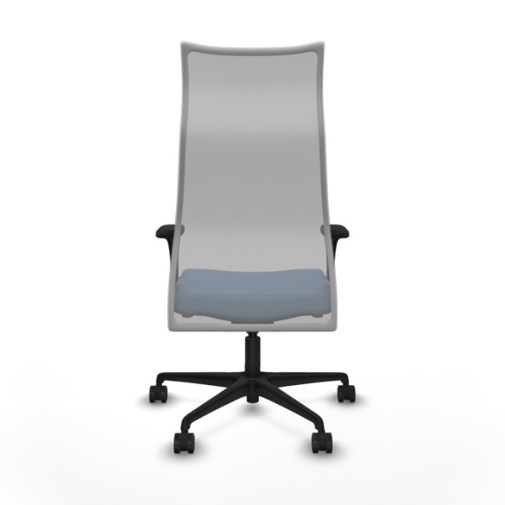 Albacete malla XL sincro malla gris bali azul cielo brazos 1D base nailon ruedas 65mm nailon