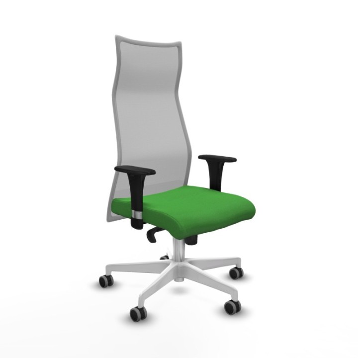 Albacete malla XL sincro malla gris bali verde brazos 1D base blanca ruedas 65mm engomadas