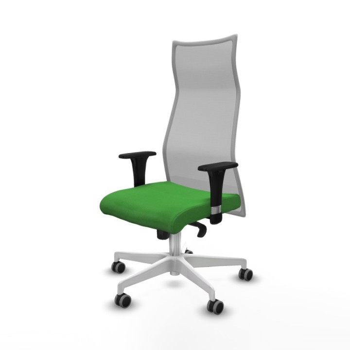 Albacete malla XL sincro malla gris bali verde brazos 1D base blanca ruedas 65mm engomadas