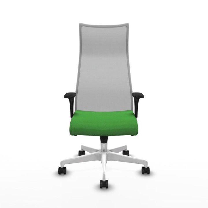 Albacete malla XL sincro malla gris bali verde brazos 1D base blanca ruedas 65mm nailon