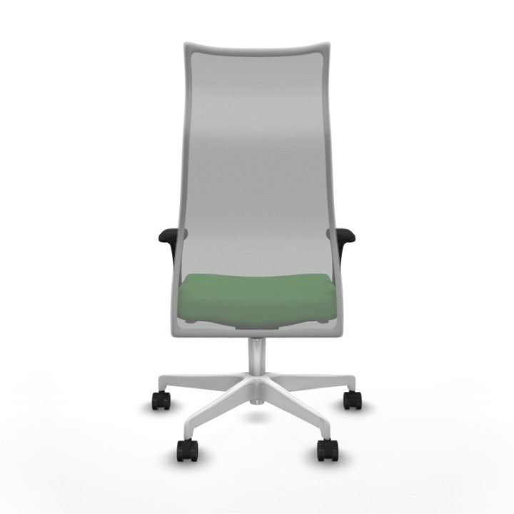 Albacete malla XL sincro malla gris bali verde brazos 1D base blanca ruedas 65mm nailon