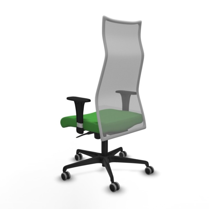 Albacete malla XL sincro malla gris bali verde brazos 1D base nailon ruedas 65mm engomadas