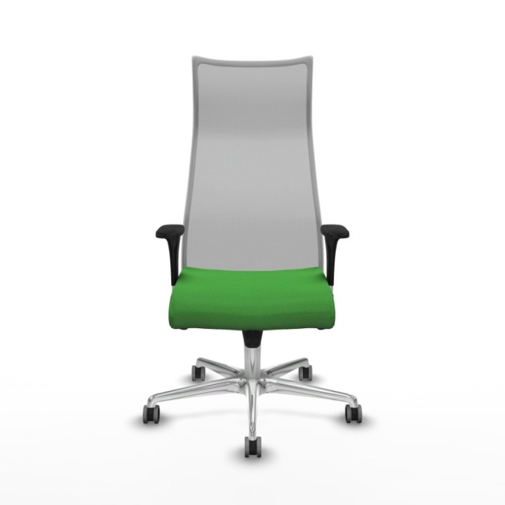 Albacete malla XL sincro malla gris bali verde brazos 1D base aluminio ruedas 65mm engomadas