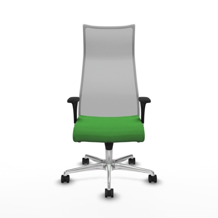 Albacete malla XL sincro malla gris bali verde brazos 1D base aluminio ruedas 65mm nailon